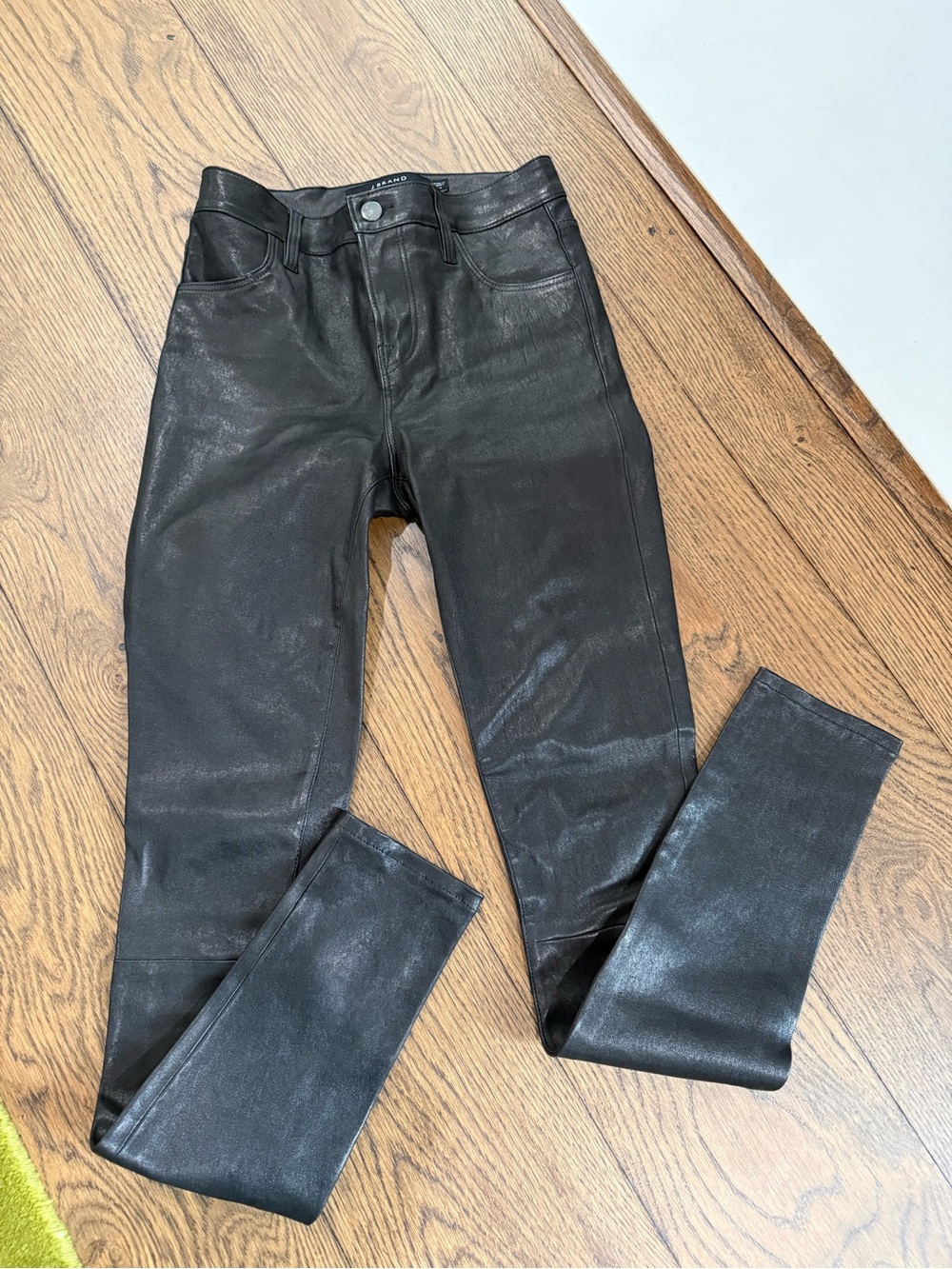 J Brand leather skinny Jeans